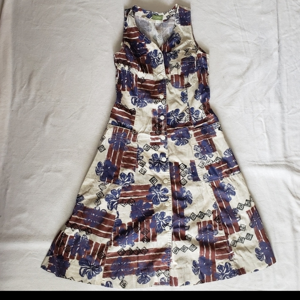 4 for $40 - vintage Esprit Cotton Dress w/pockets